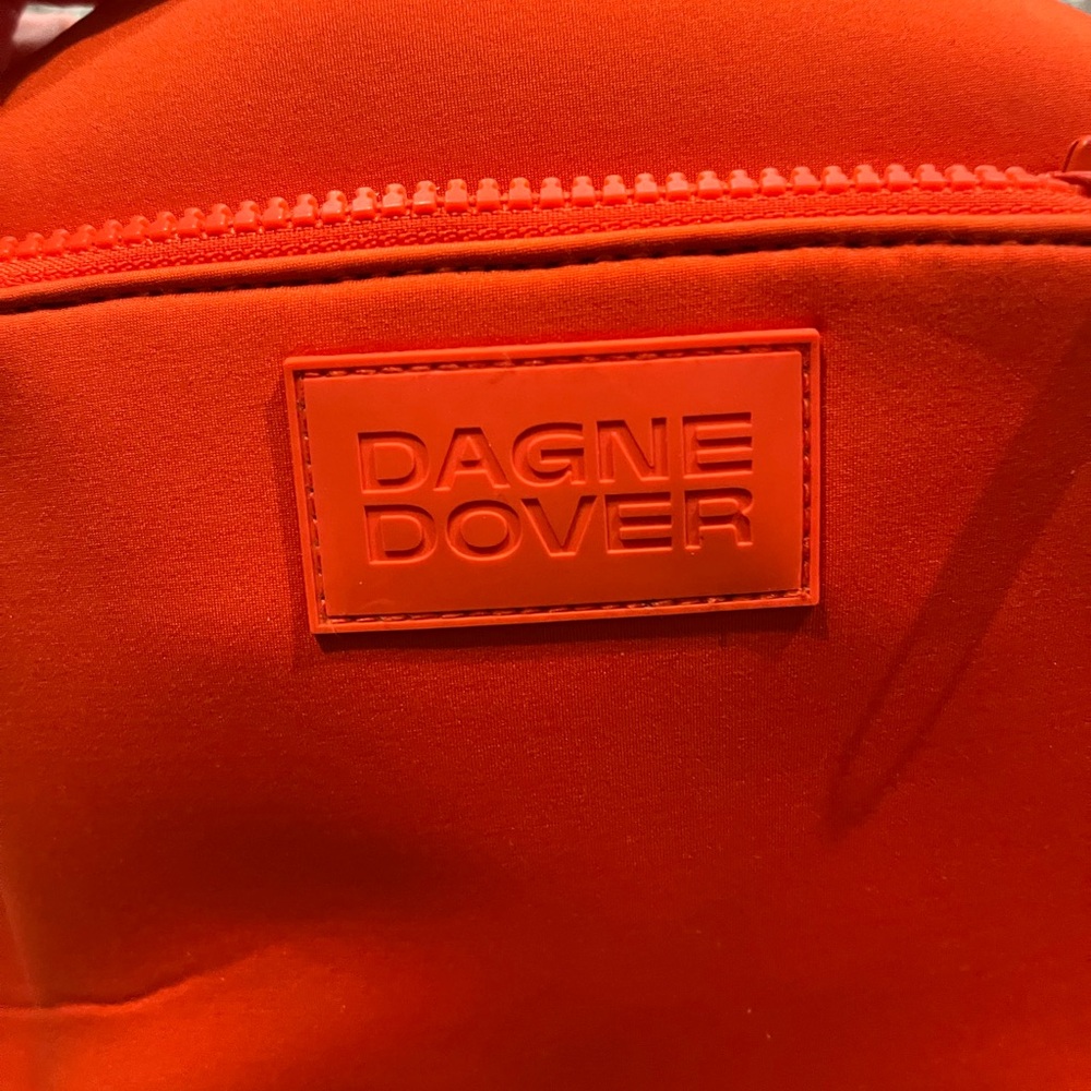 Dagne Dover Micah Bright Orange Crossbody with Front Zip Pocket EUC - Picture 10 of 16